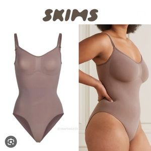 Skims Seamless Sculpt Brief Bodysuit in Umber - size s/m